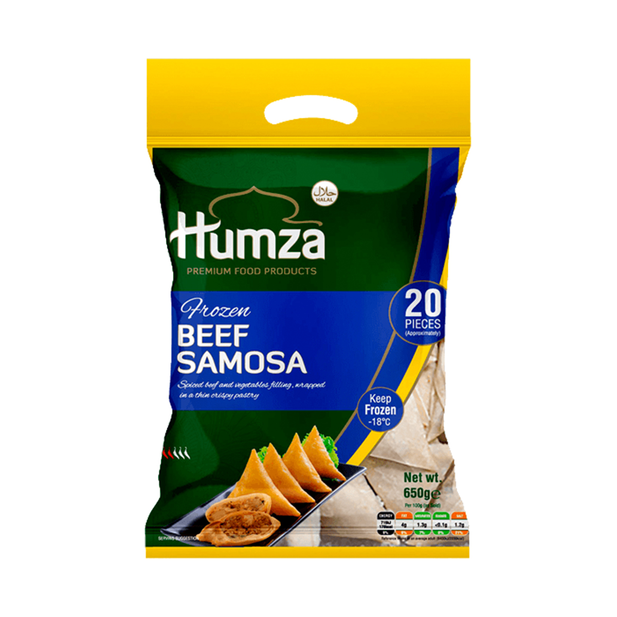 Samosa cu carne de vita Humza (20 buc) 650g