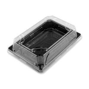 Set recipiente & capace takeaway A-01 (500buc) 166x115x22mm